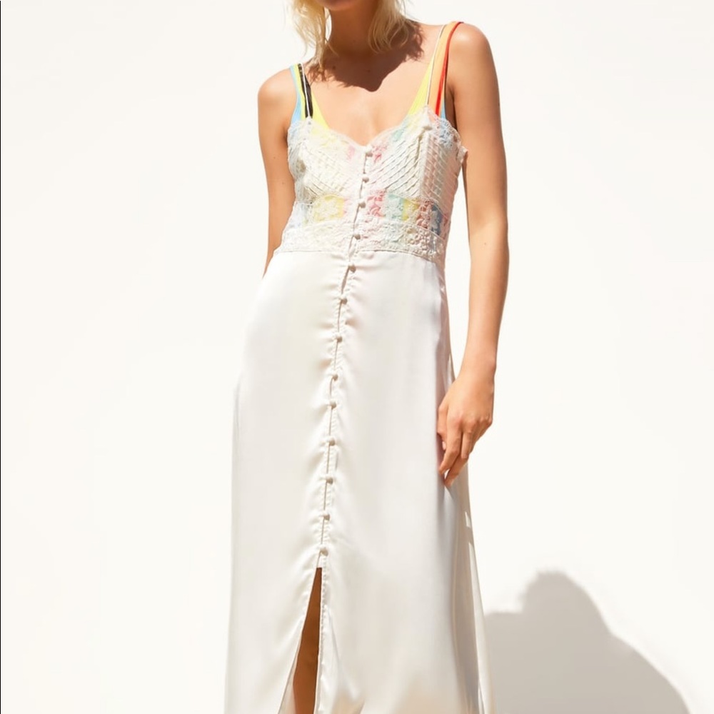 SOLD Zara Satin slip dress